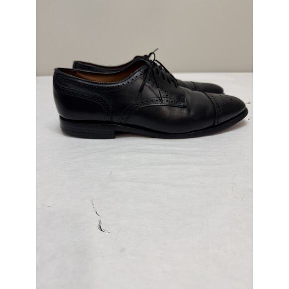 Allen Edmonds Sanford Cap Toe Oxford Brogues Black Leather Dress Shoes 10.5 B US - Picture 5 of 14